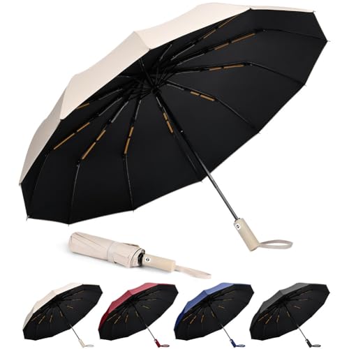 Aolso Mini guarda-chuva do sol, guarda-chuva dobrável, guarda-chuva dobrável antivento para homem e mulher abertura e fecho, GENXIN11
