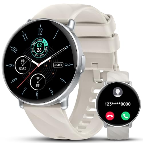 Relógio inteligente homem mulher, 1,39" HD Smartwatch com chamadas Bluetooth, 112 modos desportivos relógio desportivo com pulso oxímetro podómetro, IP68 impermeável pulseira atividade para Android