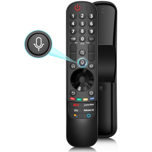 Controlo remoto universal Magic para LG Smart TV, controlo remoto de substituição para LG OLED EVO/OELD/QNED/QLED/NanoCell/UHD 4K 8K Smart TV com voz e ponteiro