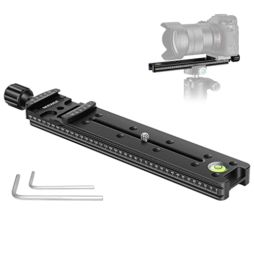 Neewer Trilho Nodal deslizante profissional em metal, braçadeira de libertação rápida