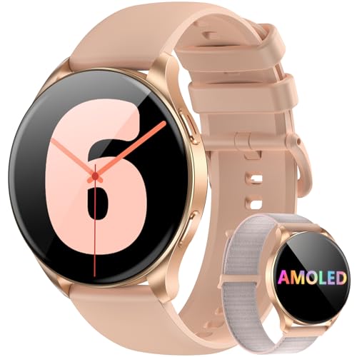 Blackview Smartwatch, chamadas Bluetooth, ecrã AMOLED de 1,43 polegadas, SpO2/monitor de sonho/relógio inteligente mulher 100 modos desportivos, Whatsapp mensagem, Android & iOS