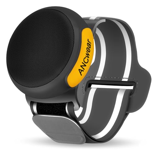 Altifalante Wearable sem fios Bluetooth 5.3 TWS, mini com som HD, 8H automonomia, USB-C, resistente à água IPX6, ideal para atividades ao ar livre, festas, campismo, bicicleta