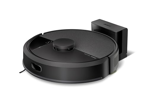 iRobot Roomba 105 Combo, aspirador e esfrega, Clearview LiDAR mapeamento inteligente, 7000 Pa, 120 mins, 4 fases, SmartScrub, evita obstáculos, zonas de exclusão, recarga e retoma, aplicativo, 3 modos