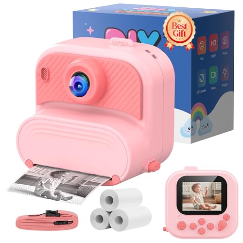 Câmara fotos infantis instantâneo para brinquedos: Presentes câmara crianças 3 4 5 6 7 8 9 10 11 12 anos - 1080P jogos para crianças com cartão de 32 GB - câmara digital câmara câmara câmara comunhão