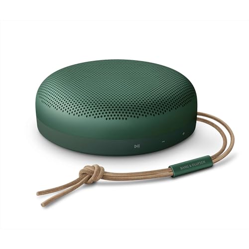 Bang & Olufsen Beosound A1 2ª geração - Coluna Bluetooth portátil resistente à água com três microfones, Alexa e cabo de carregamento USB-C até 18 horas de reprodução, verde