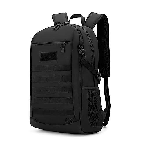 HUNTVP 12 L/15 L/20 L/30 L mini mochila de assalto mochila militar mochila tática Molle escolar mala de tiracolo para crianças homem mulher caça campismo caminhadas, preto/castanho/camo/verde