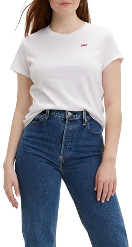 Levi's The tee t-shirt de mulher, logótipo listrado