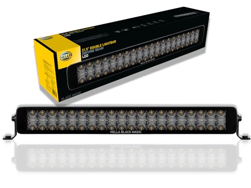 HELLA 1FJ 358 176-401 LED-Farol de estrada - Black Magic Double Lighbar 21,5" - 12/24 V - montagem exterior - cabo: 2000 mm - Conector: extremidades de cabo abertos