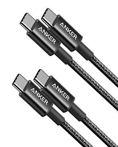 Anker Cabo USB C de carregamento rápido, 60 W cabo USB C de nylon, embalagem dupla, para iPhone 16/16 Pro/16 Plus/15/16 ProMax, iPad Air/Mini/Pro/ 2024, MacBook Pro 2024, Samsung Galaxy S24, Samsung