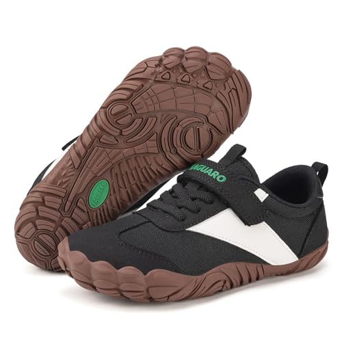 SAGUARO Sapatilhas Barefoot para meninos, meninas, sapatilhas minimalista, macias e leves, com biqueira larga, Gr.25-36