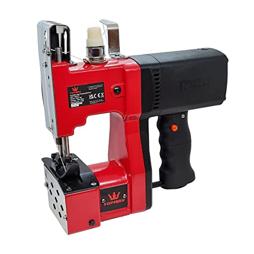TOPWAY Máquinas de costura sacos portátil 220 V elétrica máquina de embalagem de costura mais próxima bolsa com 2 rolos de fios, para coser / selar sacos tecidos/arroz/pele/plástico