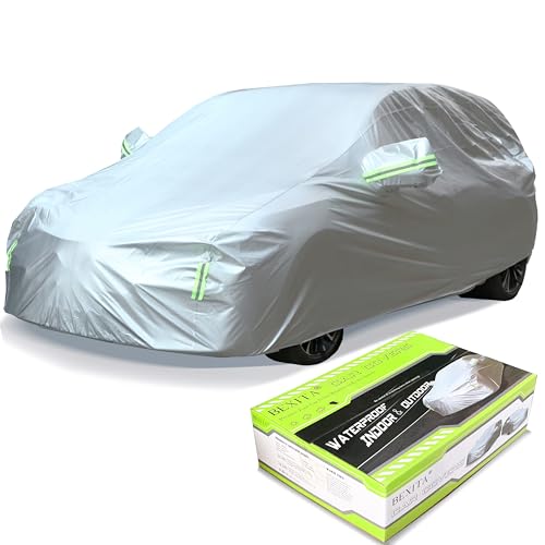 BEXITA Capa de carro exterior para carro impermeável à prova de pó, à prova de neve, proteção UV para Hatchback comprimento (até 430 cm)