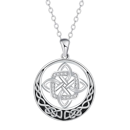 Arrebol Colar nó celta mulher prata de lei 925 pingente colar estilo étnico mulheres jóias presente original - ajustável | 45 cm 5 |