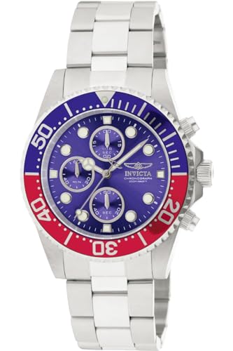 Invicta Pro Diver Relógio de quartzo para homem de aço inoxidável, 43 mm