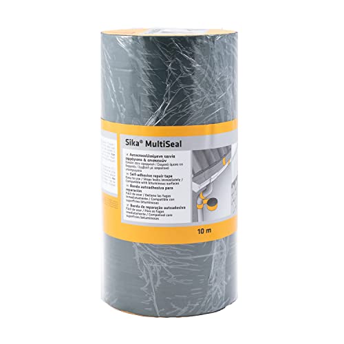 SIKA - Fita de vedação autoadesiva e resistente a rasgos - Sika Multiseal - Cinzento - resistente à água e aos raios UV - pode ser pintada - 300 mm x 10 m