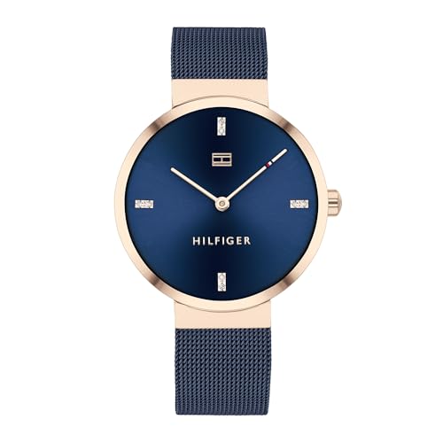 Tommy Hilfiger Analogue Quartz Watch for Women com Stainless Steel Mesh Bracelet