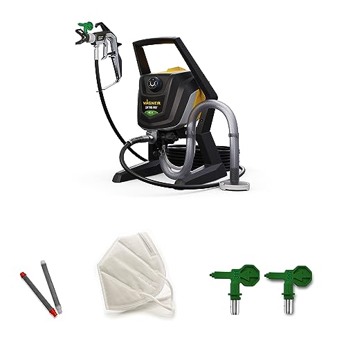 WAGNER Airless Pulverizador de pintura Control Pro 350 R para tintas plásticas/látex, vernizes e esmaltes, 15 m²-2 min, regulação do ar de pressão, 110 bar, mangueira 15 m