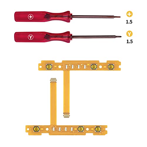 Mcbazel Cable flexible de cinta de botón SL y SR con Destornillador Triwing para NS Switch/Switch Oled Joycon