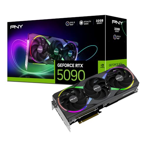 PNY Placa gráfica GeForce RTX™ 5090 32GB ARGB OC Triple Fan DLSS 4