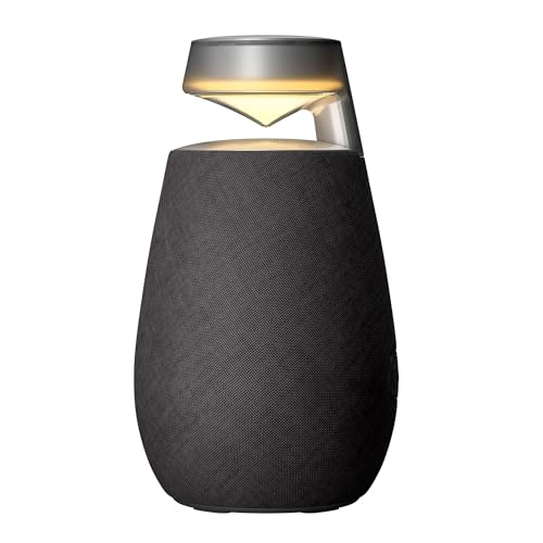 LG XBOOM 360 XO2T, Altifalante portátil, Bluetooth 5.3, som omnidirecional de 20 W de potência, iluminação LED multicolorida, resistente à água e pó IP55, cor preta