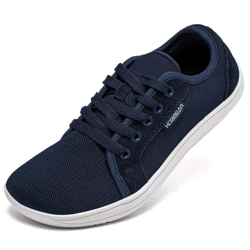 HOBIBEAR Unissexo calçado escalço minimalistas homens mulheres sapatilhas leves flexíveis para exteriores interiores leves e respiráveis