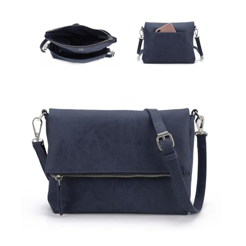 Gladdon bolso de hombro de las mujeres, bolso de hombro con cremallera, bolso crossbody, bolso de cuero pequeño