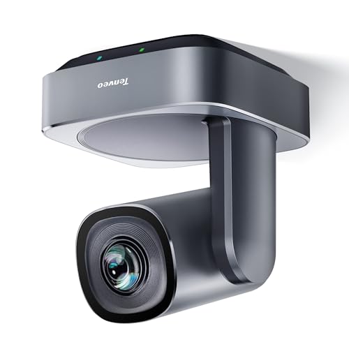 Tenveo VLoop Câmara PTZ com zoom ótico 20X, grande angular, USB3.0/HDMI, compatível com Zoom, Skype, Teams, FHD 1080P, vencedora do prémio Red Dot de design (VL20H)