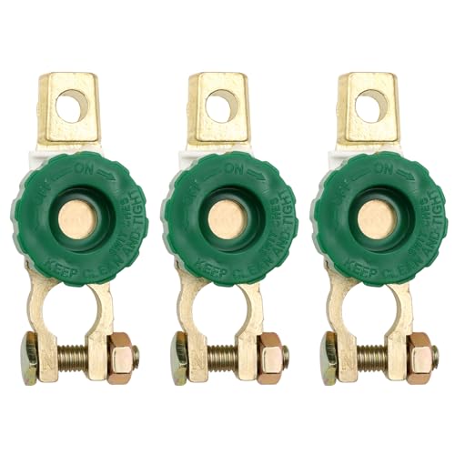 ZOCONE Desconectador de bateria 12 V 24 V Bateria, interruptor de bateria de carro automático terminal 17 mm desconector universal Borne bateria corta-correntes Borne carro para barcos camião (3)