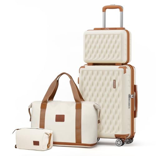 Melalenia Conjunto de malas rígidas, Branco