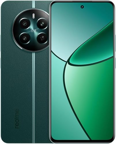 realme Smartphone 12 5G, câmara 50MP LYT-600 OIS, processador Dimensity 7050, ecrã curvo de 120 Hz, duplo cartão sim, 12 512 GB (sem carregador) (verde)
