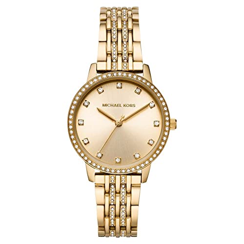 Michael Kors Reloj Melissa para Mujer, Movimiento de Cuarzo a Tres Agujas con Correa de Acero Inoxidable