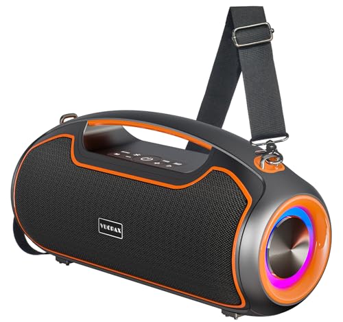 Altifalante Bluetooth potente portátil melhores altifalante exterior Bluetooth Speaker potência de pico de 200 W, resistência à água IP65, 2 * subwoofer aumentar TWS/TF/USB/AUX, ideal para casa