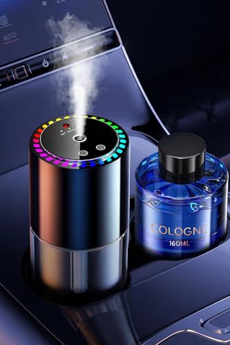 Sensor musical de 160 ml para ambientador de carro com 160 ml, perfume (colónia), difusor de fragrâncias elétrico para automóvel, On/Off automático, atomizador ultra-sónico, 3 modos, recarregável