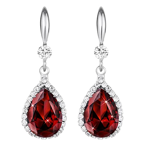 Linawe Brincos suspensos para mulher, brincos pendentes, jóias de ouro, prata e ouro rosa, brincos pendentes de cristal com diamantes, jóias de moda para casamentos