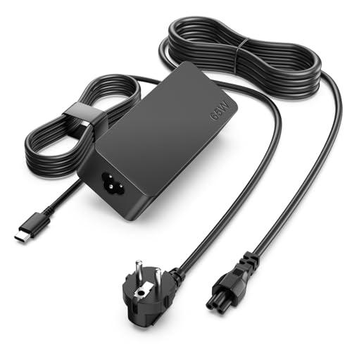 Carregador USB C de 65 W para Lenovo ThinkPad/ioga/Chromebook, MacBook Pro/Air, HP Spectre, ASUS, Acer, Samsung, Google, Huawei, também compatível com carregador USB tipo C 45W