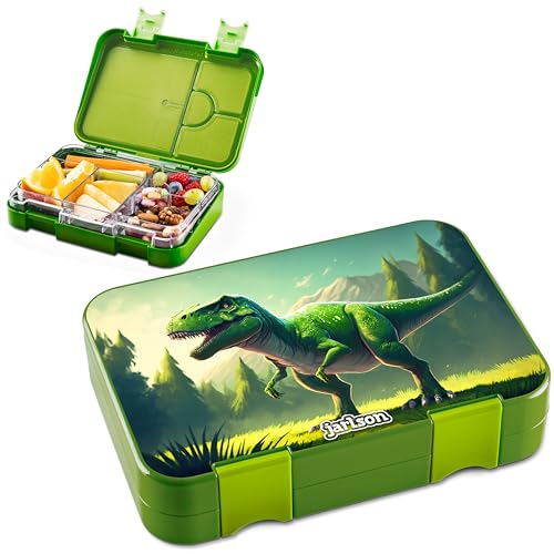 Jarlson® Lancheira para crianças com 6 compartimentos TONI – lancheira de tritan – lancheira à prova de fugas, Lunch box jardim de infância, escola