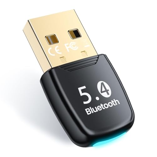 NEUTYPECHIC Adaptador Bluetooth 5.4 USB para PC, portátil, teclado, mouse, auriculares, telemóvel - compatível com Windows 8.1/10/11, plug & play, ligação 7 dispositivos