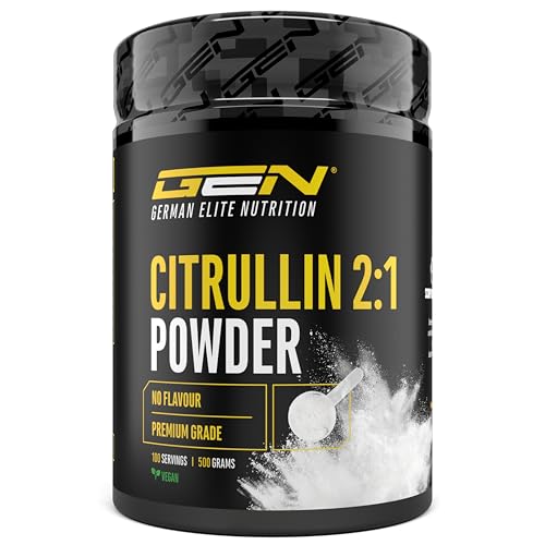 L-Citrulina em pó - 500 g - L-Citrulina DL-Malato 2:1 - Solubilidade ideal - Vegan - fermentação vegetal