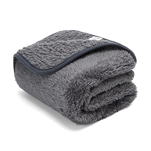 Nobleza Manta macia de pelúcia para cães, gatos e outros animais de estimação lavável cor cinzenta 160 * 120 cm