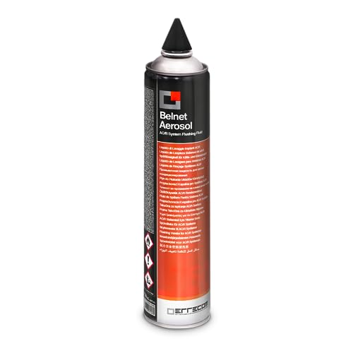 ERRECOM Belnet aerossol, líquido de lavagem a pressão de rápida evaporação para linhas e componentes de sistemas de A/A e R, bomba de 750 ml com cone de borracha, pronta a usar