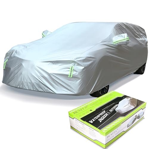 BEXITA Capa de carro capa para carro impermeável capas de carro exterior à prova de pó à prova de neve proteção UV para Wagon comprimento (até 490 cm)