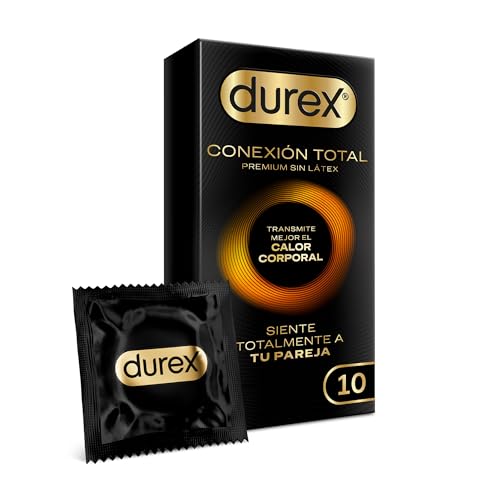 Durex Ligação total reservativa ultra fina Plus sem látex com tecnologia Body Feel que transmite melhor o calor corporal, 10 preservativos