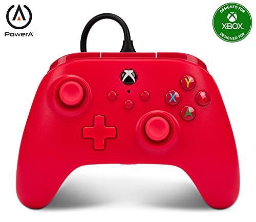 PowerA Control alámbrico Xbox One - Rojo