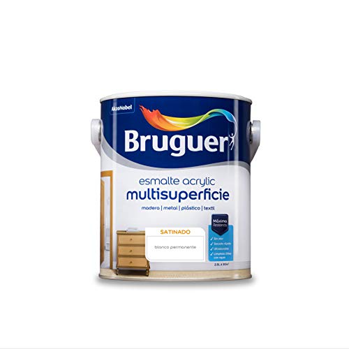 Bruguer Acrílico multisuperfície esmalte de água acetinado branco permanente 2,5 L