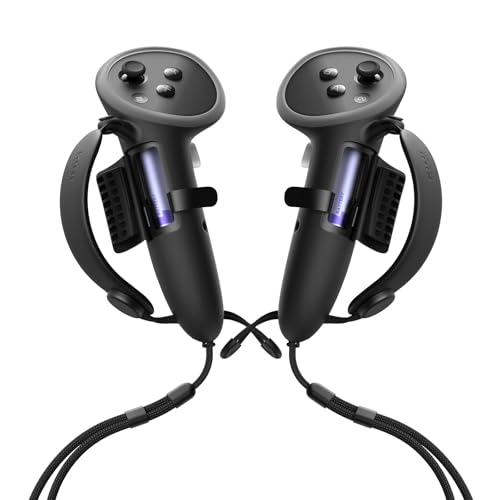 KIWI design G4 Max Empuñaduras de Mando Ampliadas Compatibles con Meta Quest 3/3S, Adecuado para Manos Grandes