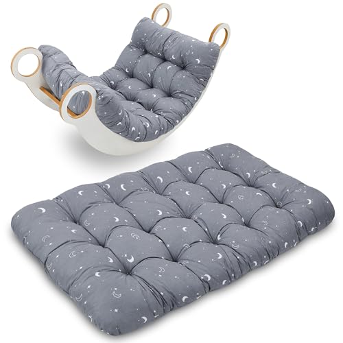 Manta bebé chão 60 x 120 cm - tapete gatinhar tapete macio almofada para arco Montessori e jogos atividades bebés playmat acolchoado Oeko-Tex lua