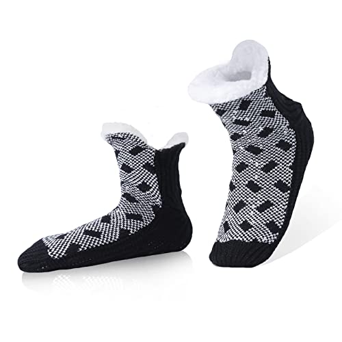 WOTENCE Meias inverno homem para casa grossas polar meias antiderrapantes quentes presente homem pai