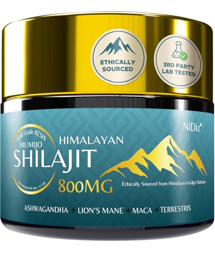 100 % Shilajit Puro do Himalaia original 800 ml, ervas Ayurvédicas 5 em 1, testadas em laboratório na Europa, 50 g