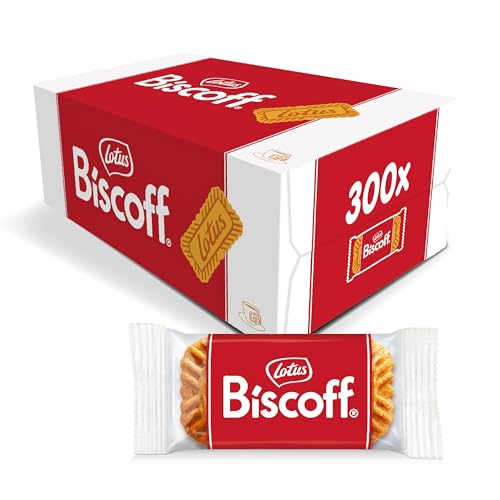 Lotus Biscoff | Bolacha Caramelizada Original | Embalada Individualmente | Vegan | Sem Corantes nem Conservantes | Caixa com 300 Bolachas | 2,1 Kg