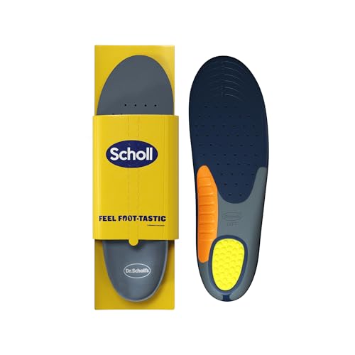 Dr. Scholl's Palmilhas extra reforçadas para homem - para homens corpulentos e altos (90 kg), pés largos, absorção máxima de impactos e suporte de arco, compatíveis com botas ou sapatilhas